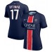 Maillot de foot Paris Saint-Germain Vitinha #17 Domicile vêtements Femmes 2024-25 Manches Courtes